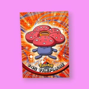 Pokemon 1999 TOPPS Vileplume #45 Blue Logo TV Animation Edition Card